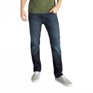 NEW LEE JEANS men's extreme motion slim jean in med blue